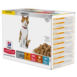 Angebot für Hill's Science Plan Adult Sterilised - Sparpaket: Huhn, Lachs, Truthahn, Forelle (24 x 85 g) - Kategorie Katze / Katzenfutter nass / Hill’s Science Plan / Young Adult.  Lieferzeit: 1-2 Tage -  jetzt kaufen.