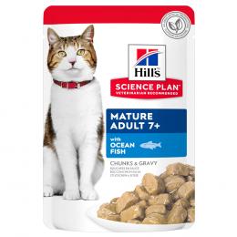 Hill's Science Plan Mature Adult 7+ - Sparpaket: Ozeanfisch (48 x 85 g)