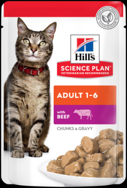 Hill's Science Plan Pouche Adult Mit Rindfleisch 85 Gr