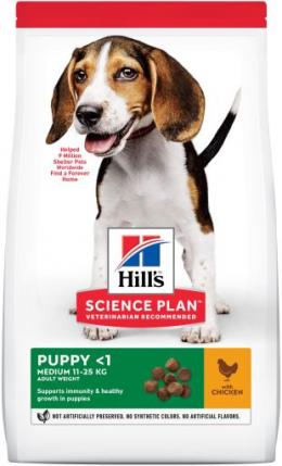 Hill's Science Plan Puppy Medium Mit Huhn 18 Kg