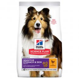 Hill's Science Plan Sensitive Stomach & Skin Adult 1+ Medium mit Huhn - 14 kg