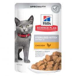 Hill's Science Plan Sterilised Kitten - Sparpaket: Huhn (24 x 85 g)