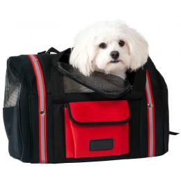 Hunde & Katzen-Tragetasche Smart Bag - 44x32cm - rot/schwarz