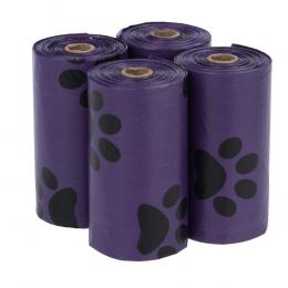 Hundekotbeutel mit Duft - 4 Rollen à 15 Beutel lila, Lavendel