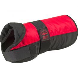 Hundemantel Eisbär rot/schwarz - Gr.40