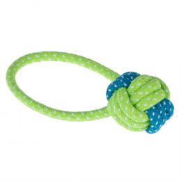 Hundespielzeug Limoen Ball & Seil - ca. Ø 6 x L 20 cm