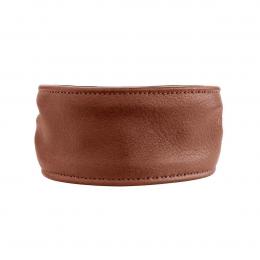 Hunter Ergonomisch Arvika Halsband, Rindsleder cognac 55/M