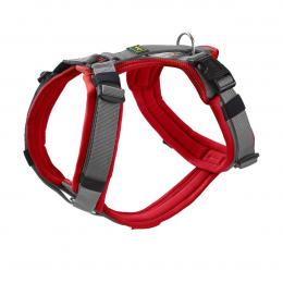 Hunter Geschirr Maldon Up rot/grau XS