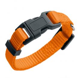 HUNTER Halsband London, orange - Vario Basic Größe S: 24 - 36 cm Halsumfang, 10 mm breit