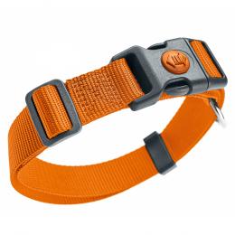 HUNTER Halsband London, orange - Vario Plus Gr.L: 34 - 56 cm Halsumfang, 20 mm breit