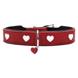 HUNTER Halsband Love, rot - Größe 65: 51 - 58 cm Halsumfang