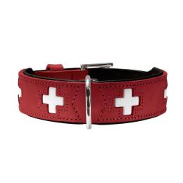 Hunter Halsband Swiss nickel rot/schwarz 50/S-M