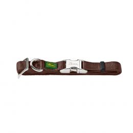 HUNTER Halsband Vario Basic Alu-Strong, braun - Größe L: 40 - 55 cm Halsumfang, 20 mm breit