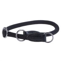 HUNTER Hundehalsband Freestyle, schwarz - Größe 50: verstellbar bis max. 50 cm, Ø 10 mm
