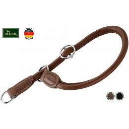 Hunter Hundehalsband R&S Rindnappaleder 45/10 - braun