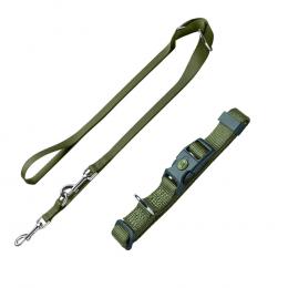 Angebot für HUNTER Set: Halsband London + Führleine London, olivgrün - Vario Basic Größe M + Leine 200 cm / 10 mm - Kategorie Hund / Leinen Halsbänder & Geschirre / HUNTER / Sets.  Lieferzeit: 1-2 Tage -  jetzt kaufen.