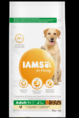 Iams Adult Pro Active Große Rasse Reich An Hühnern 12 Kg