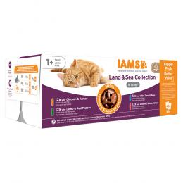 IAMS Advanced Nutrition Adult Land & Sea Mix - Sparpaket: in Sauce (96 x 85 g)