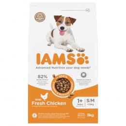 IAMS Advanced Nutrition Adult Small & Medium Dog mit Huhn - Sparpaket: 2 x 3 kg