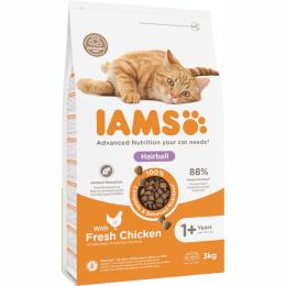 IAMS Advanced Nutrition Hairball mit Huhn - Sparpaket: 2 x 3 kg