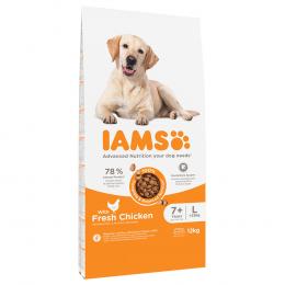 IAMS Advanced Nutrition Senior Large Dog 7+ mit Huhn - Sparpaket: 2 x 12 kg