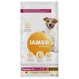 IAMS Advanced Nutrition Senior Small & Medium Dog mit Huhn - Sparpaket: 2 x 12 kg
