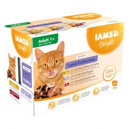 IAMS Delights Adult Land Mix in Sauce - 12 x 85 g