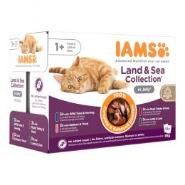 IAMS Delights Adult Land & Sea Mix - 24 x 85 g in Gelee