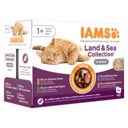 IAMS Delights Adult Land & Sea Mix - 24 x 85 g in Sauce