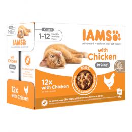 IAMS Delights Kitten Huhn in Sauce - Sparpaket: 24 x 85 g