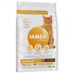 IAMS for Vitality Hairball Ausgewachsene Katzen Huhn - 10 kg
