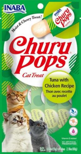 Inaba Churu Pops Thunfisch Mit Hähnchen Rezept 4X15 Gr