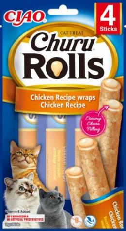 Inaba Snack Churu Rolls Chicken Rezept Für Katzen 4X10 Gr