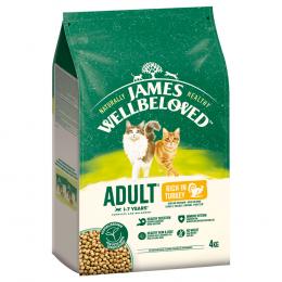 James Wellbeloved Adult Cat Hypoallergenic Truthahn & Reis - Sparpaket: 3 x 4 kg