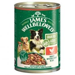 James Wellbeloved Adult Dog Grain Free Hypoallergenic Huhn in Pastete - Sparpaket: 24 x 400 g