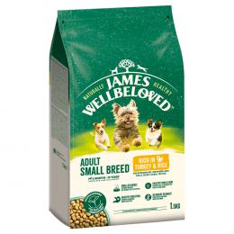 James Wellbeloved Adult Small Breed Dog Hypoallergenic Truthahn & Reis - Sparpaket: 3 x 1,5 kg