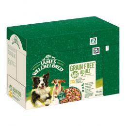 James Wellbeloved Grain Free Hypoallergenic Lamm & Huhn mit Gemüse - Sparpaket: 24 x 90 g