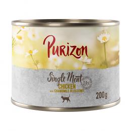 Jetzt probieren: Purizon - getreidefrei - Nassfutter: Single Meat Huhn mit Kamilleblüten 1 x 200g