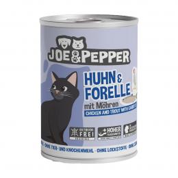 Joe und Pepper Cat Huhn und Forelle mit Möhren 6x400g