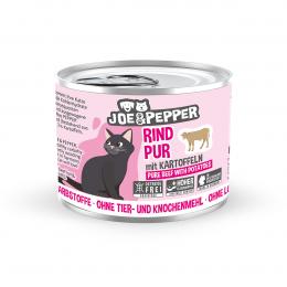 Joe und Pepper Cat Rind pur mit Kartoffeln 6x200g