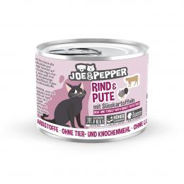 Joe und Pepper Cat Rind und Pute mit Süßkartoffeln 6x200g