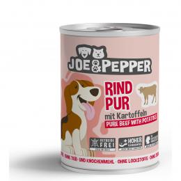 Joe und Pepper Dog Rind pur mit Kartoffeln 6x400g