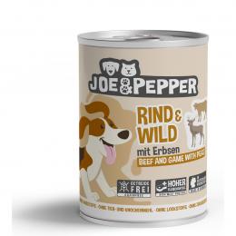 Joe und Pepper Dog Rind und Wild mit Erbsen 6x400g