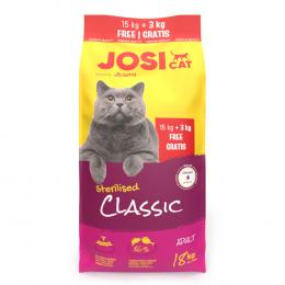 Angebot für JosiCat Sterilised Classic Lachs - 15 + 3 kg - Kategorie Katzenfutter & Zubehör / Katzenfutter trocken / Josera / Josera Josicat.  Lieferzeit: 1-2 Tage -  jetzt kaufen.