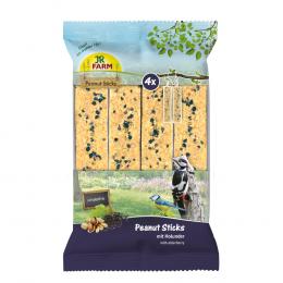 JR Farm 4x Peanut Sticks Schalenfrei 640 g - mit Holunder
