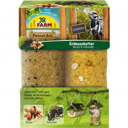 JR Farm Peanut Bar 2er Pack Nüsse und Holunder 700g