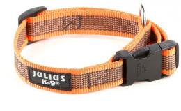 Julius K9 Nylon-Halskette Mit Orangefarbenem Ring 39-65Cm X 25Mm