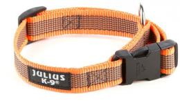 Julius K9 Nylon-Halskette Mit Orangefarbenem Ring 39-65Cm X 25Mm