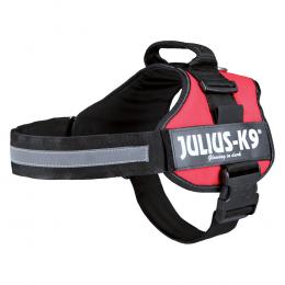 JULIUS-K9® Powergeschirr - rot - Größe 0: 58 - 76 cm Brustumfang