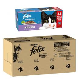 Jumbopack Felix + 44 x 85 g Pouches gratis! - 120 x 85 g 